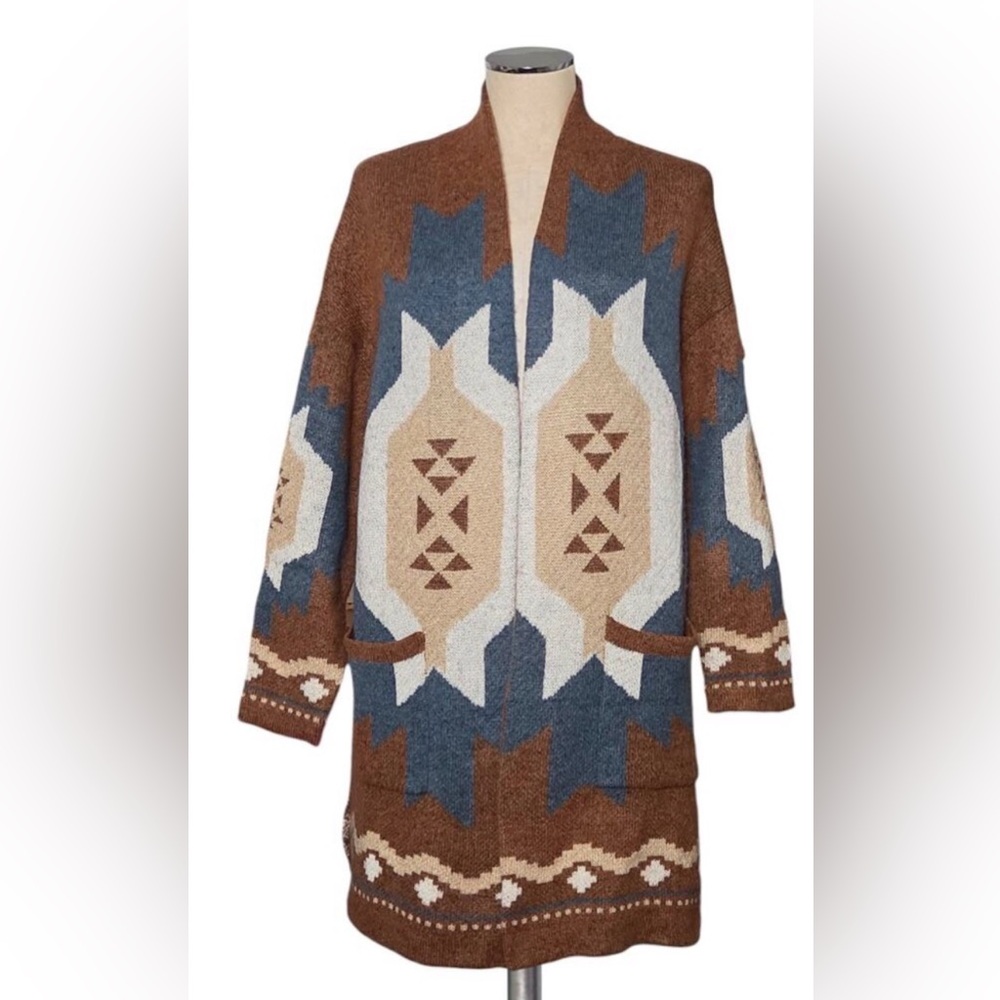 Forever 21 brown long cardigan